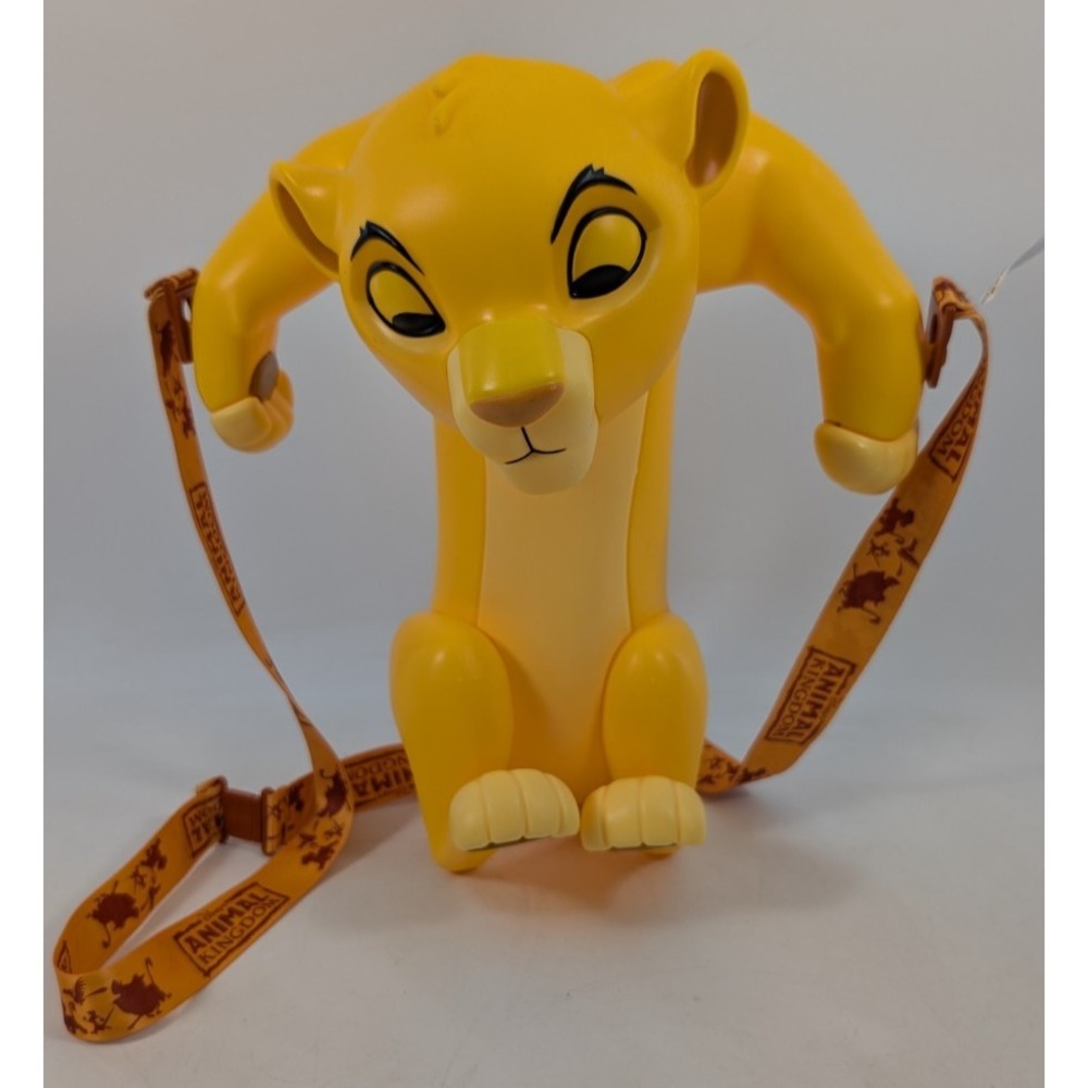 Disney Parks Animal Kingdom The Lion King Baby Simba Popcorn Bucket with Strap